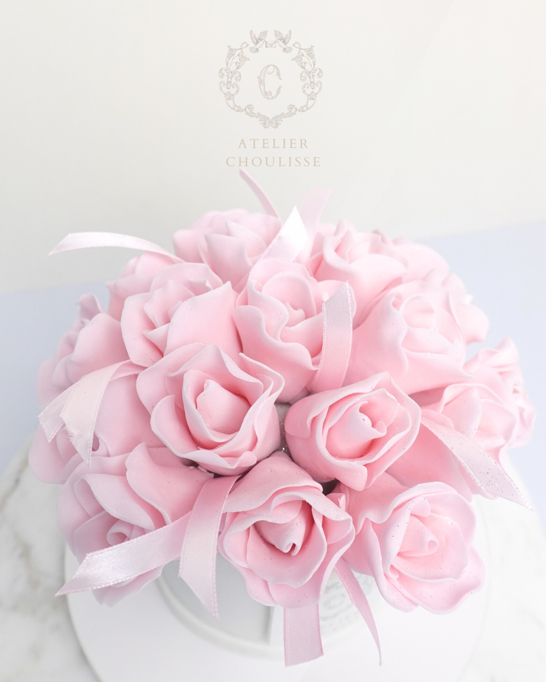 Pink Blooming Roses Cake (Small)