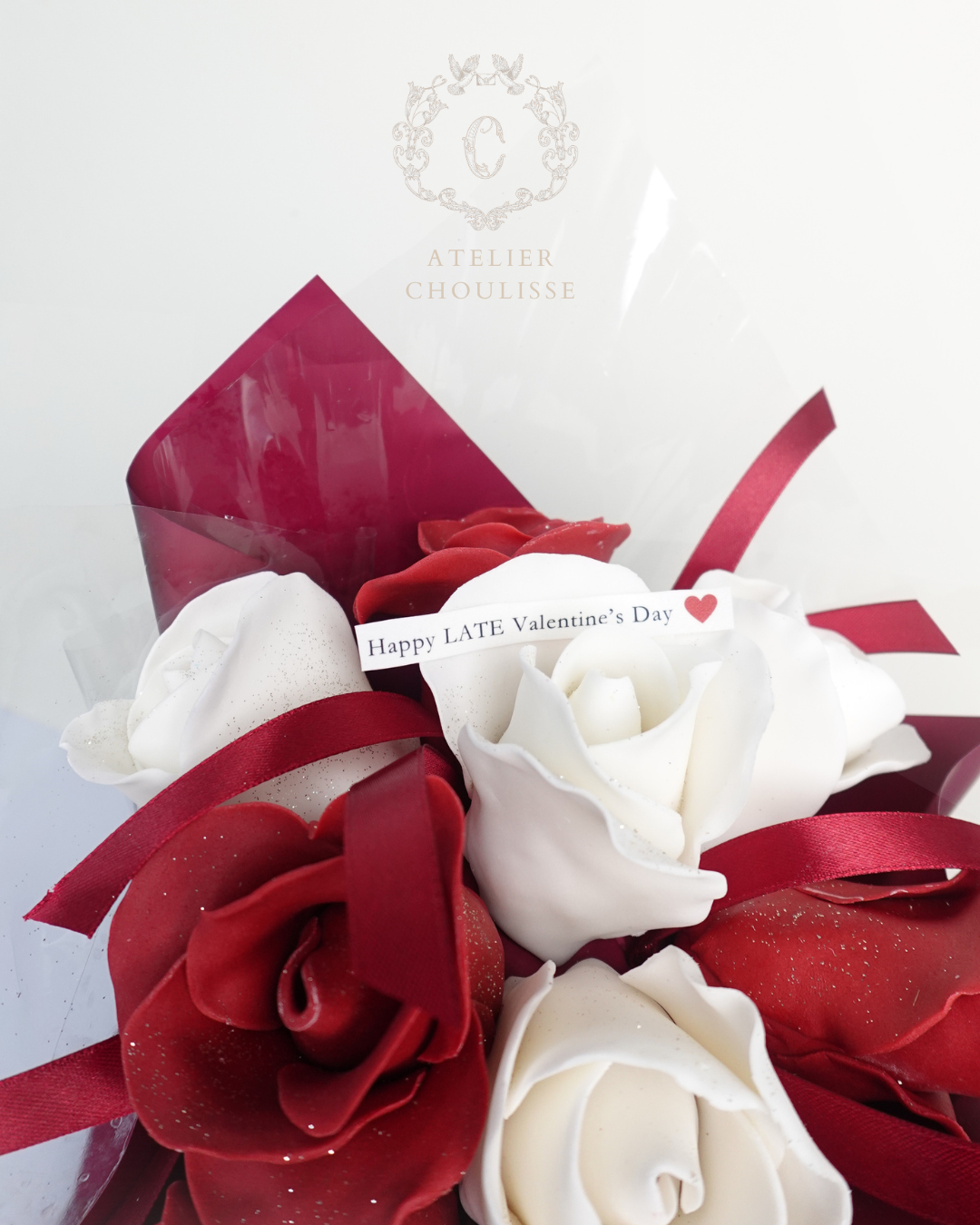 Red & White Roses Bouquet (Small)