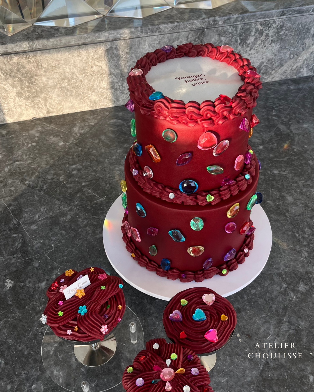 Kylie Jenner Rhinestone Cake (Burn Away)