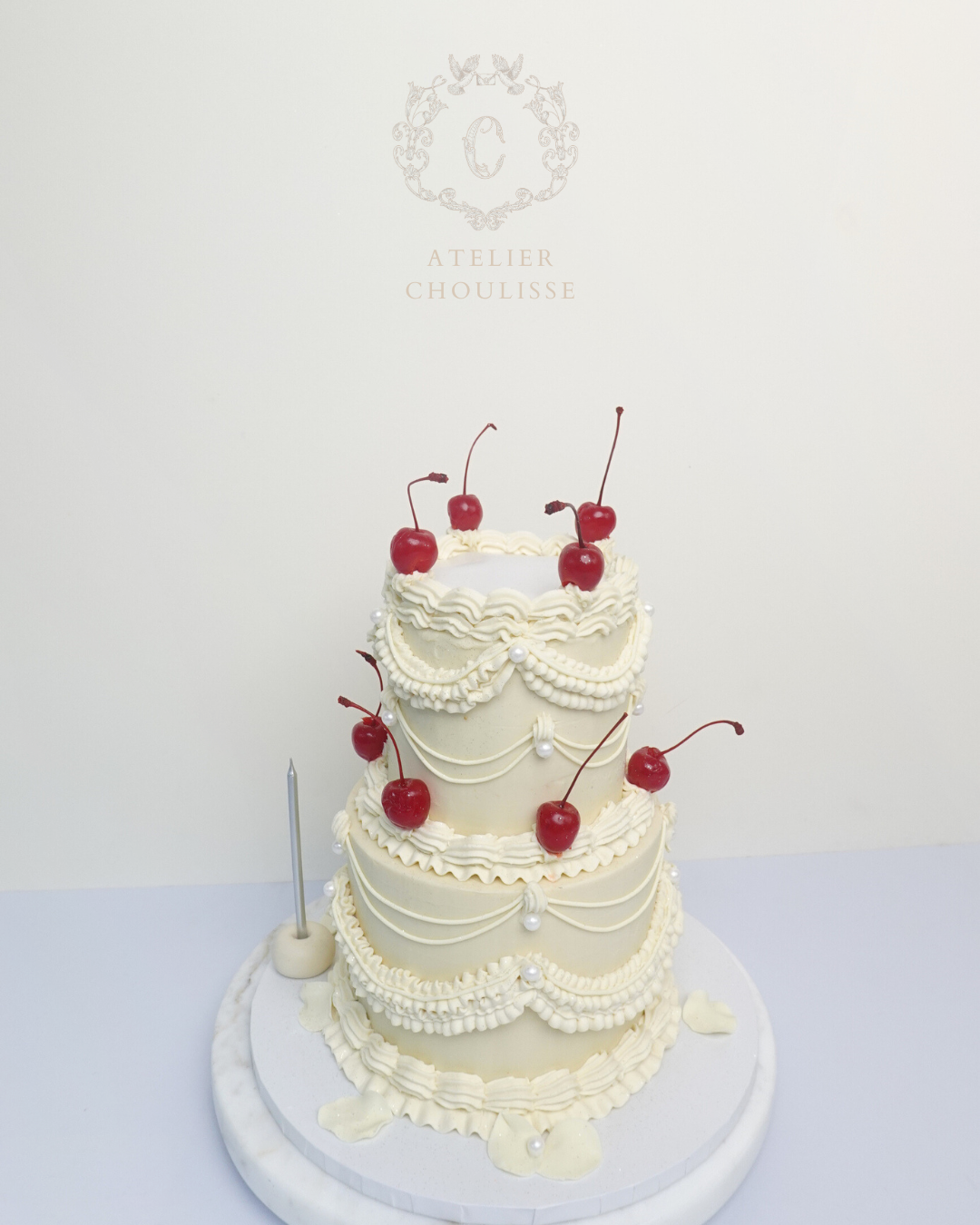 Beige Cherry (2 tier)