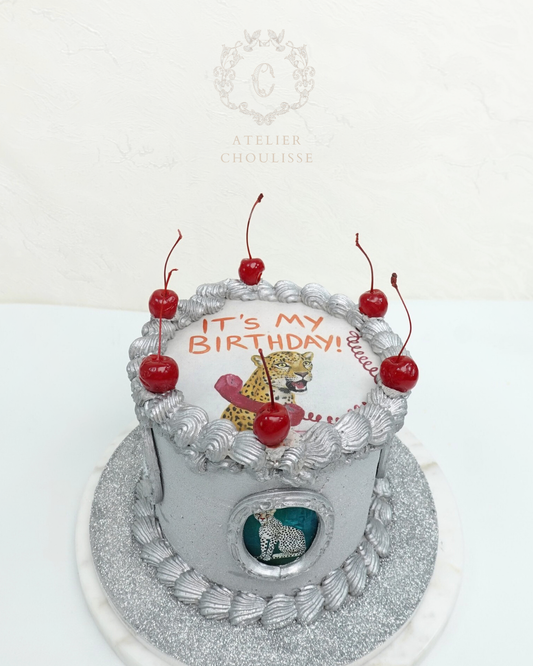 Silver Metallic Vintage (Burn Away)