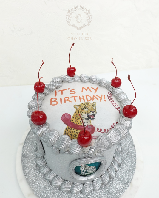 Silver Metallic Vintage (Burn Away)