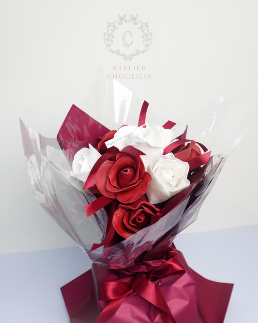 Red & White Roses Bouquet (Small)