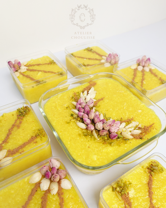Saffron & Rose Pudding